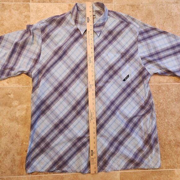 Vintage Y2K Southpole Shirt Blue Plaid Button Up Hip Hop Casual Baggy Mens 2XL - Picture 7 of 10